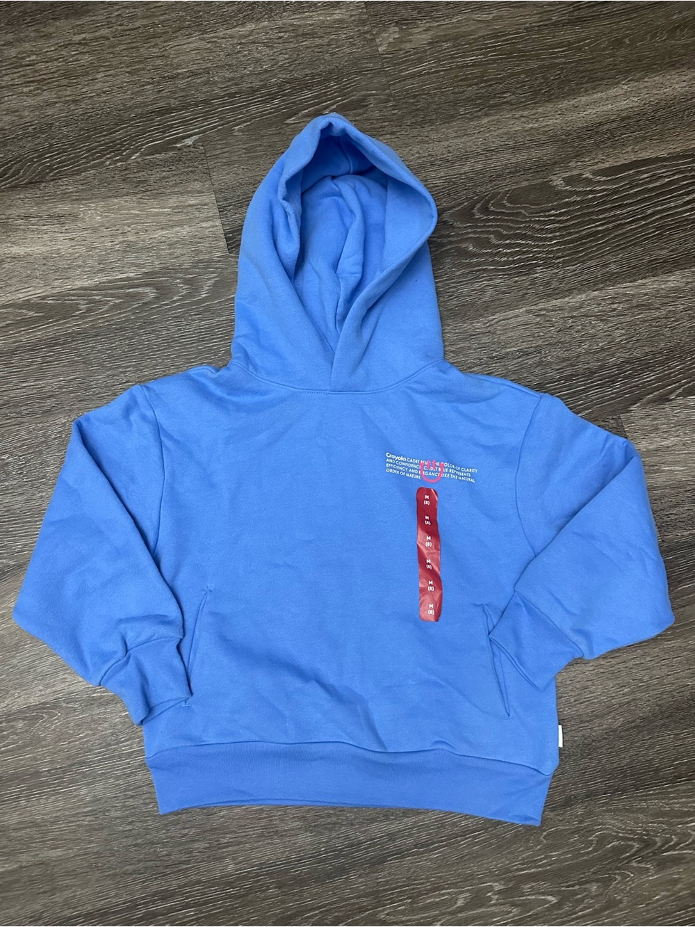 Crayons Color Lab Kids Unisex Hoodie Size 8 Blue